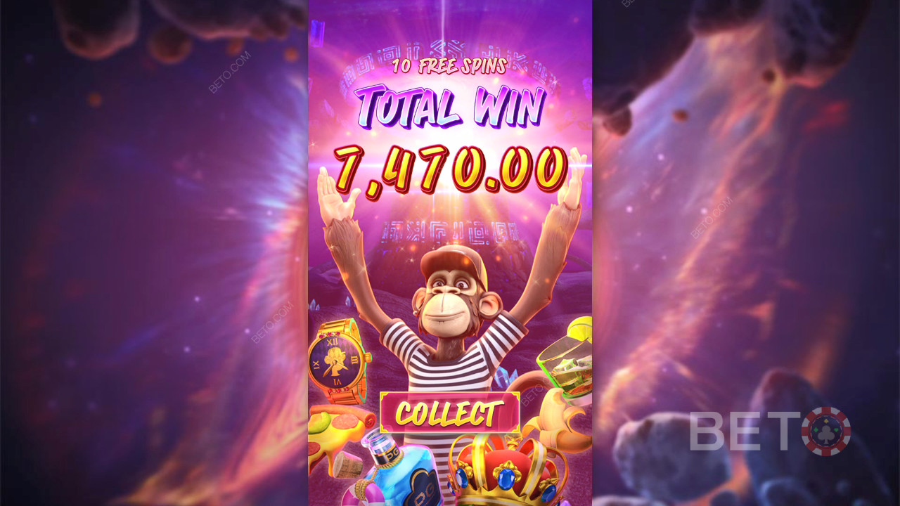 Voita 10,000x panoksesi Wild Ape #3258 nettikolikkopelissä!
