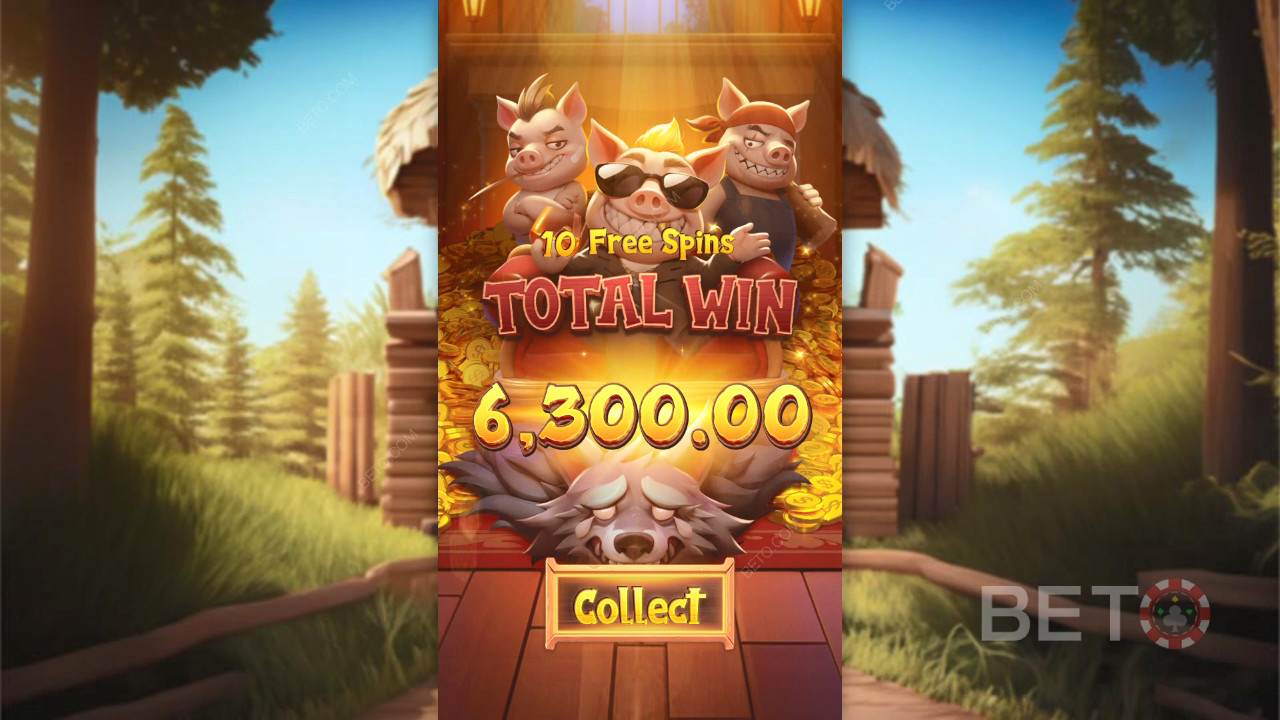 Voita 2,500x panoksesi Three Crazy Piggies -kolikkopelissä!