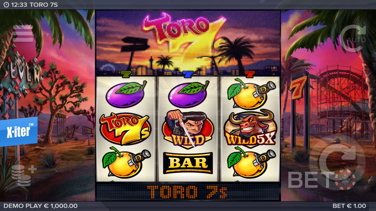 Nauti klassisen kolikkopelin ja modernien ominaisuuksien kauniista yhdistelmästä Toro 7s -kolikkopelissä.