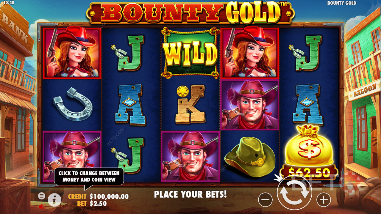 Bounty Gold tuottaa 25 voittolinjaa