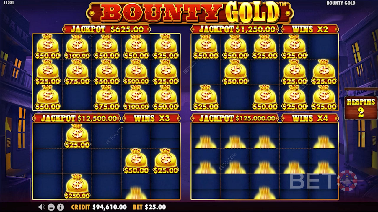 Bounty Goldin erityinen Money Re-Spin -bonus