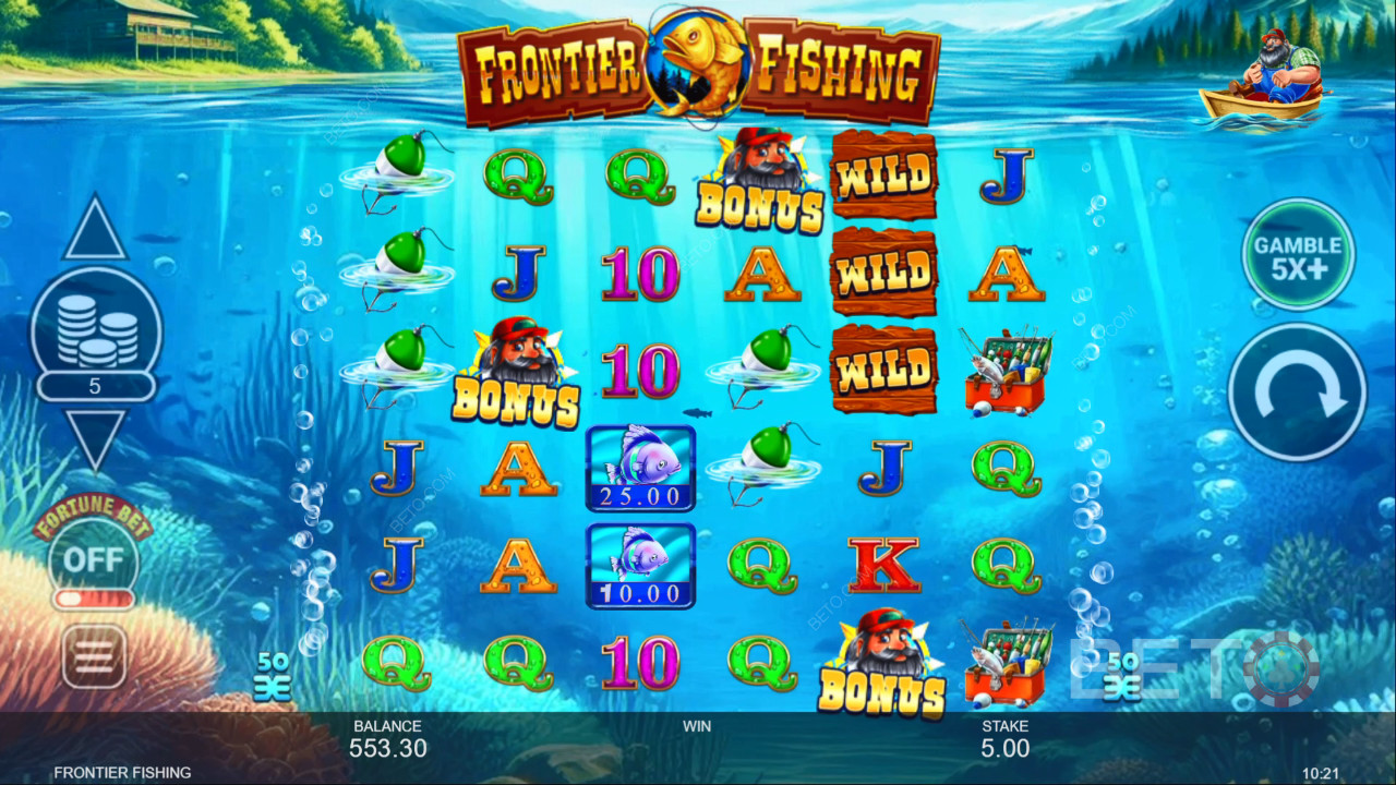 Frontier Fishing arvostelu by BETO Slots
