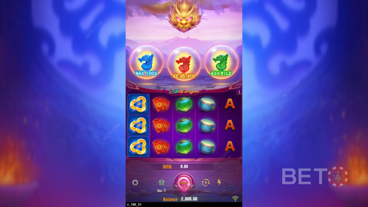 Voita 10,000x panoksesi 3 Pot Dragons -nettikolikkopelissä!