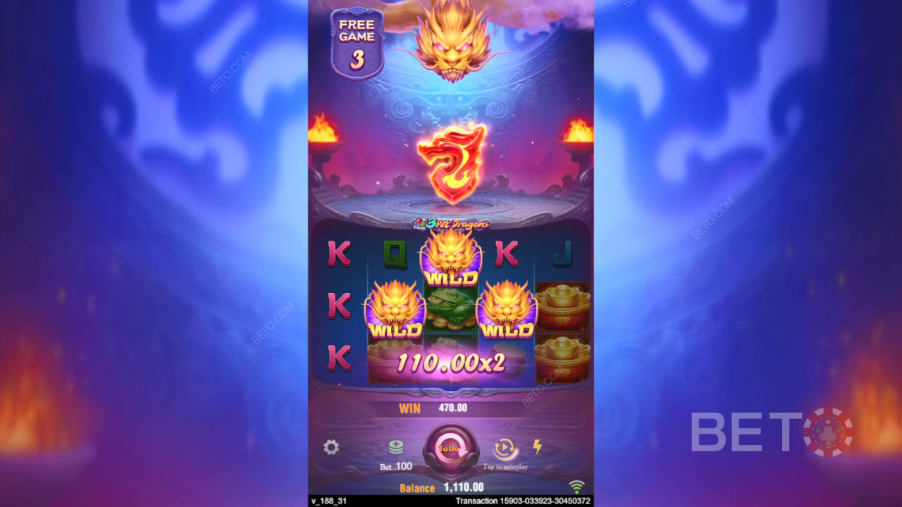 Kuinka pelata TaDa Gamingin 3 Pot Dragons -peliä?