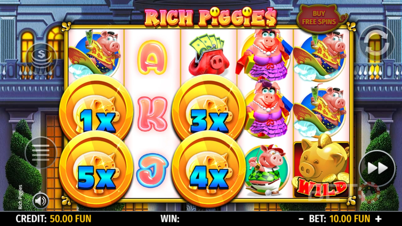 Rich Piggies arvostelu BETO Slotsilta