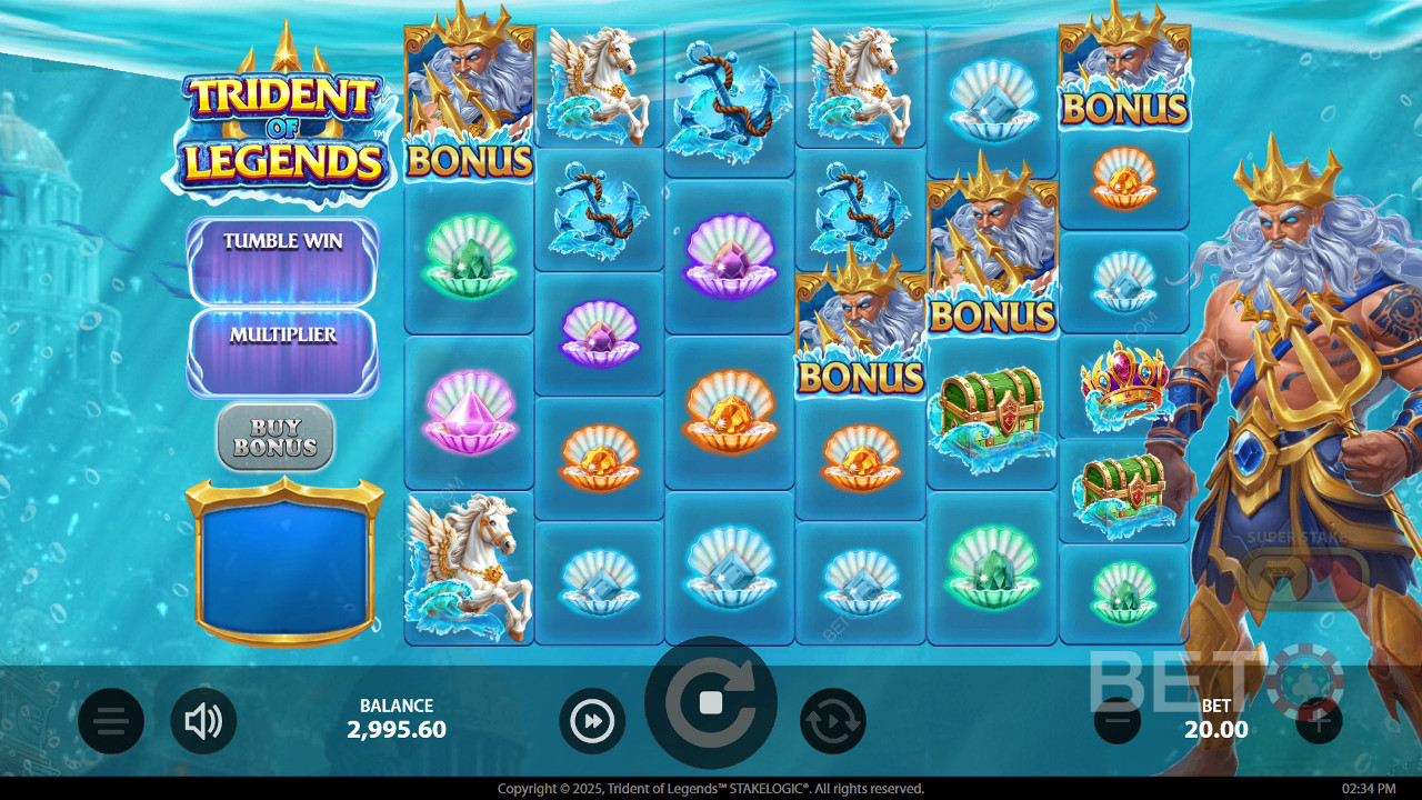 Trident of Legends arvostelu BETO Slotsilta