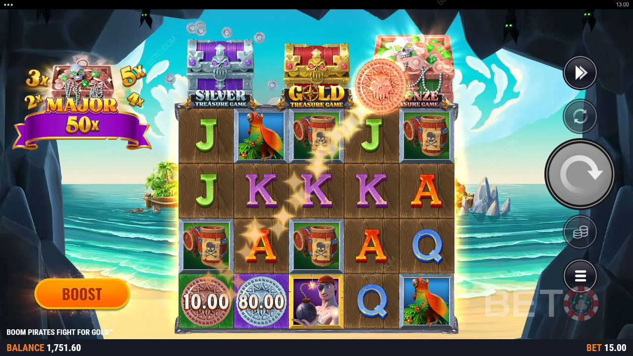 Boom Pirates Fight For Gold arvostelu BETO Slotsilta