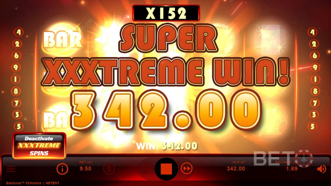 Käytä XXXtreme Spins -toimintoa saadaksesi massiivisia voittoja helposti.