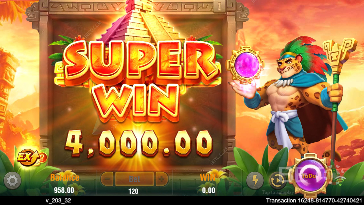 Voita 4,500x panoksesi Lucky Jaguar -videokolikkopelissä!