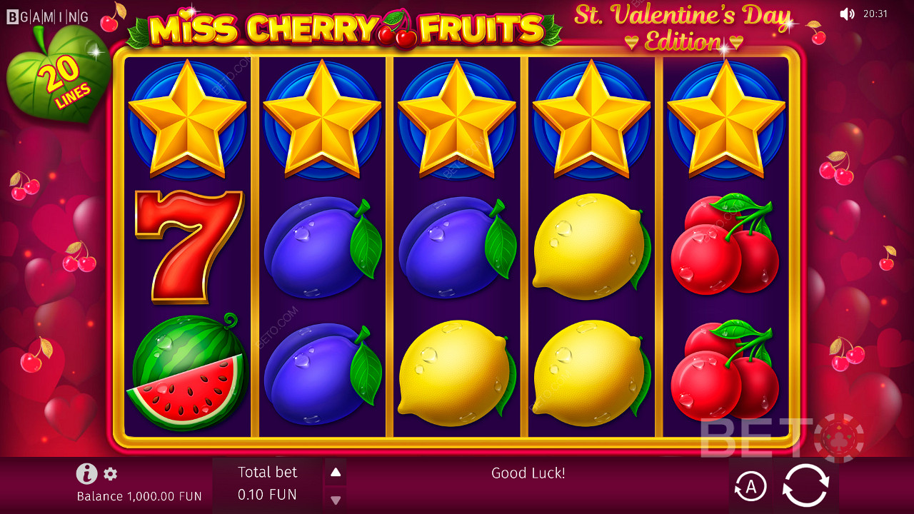 Miss Cherry Fruitsin hybridi-pelisuunnittelu