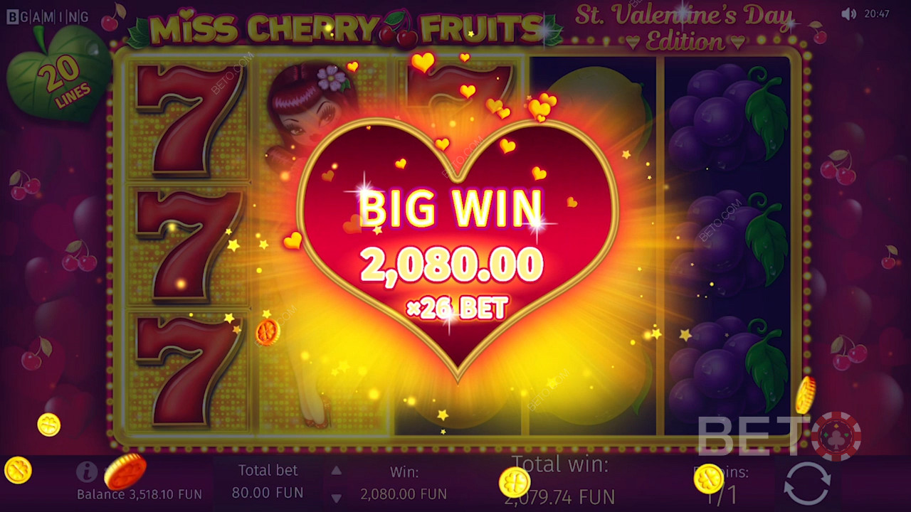 Suuri palkinto Miss Cherry Fruits -kilpailussa voittaminen
