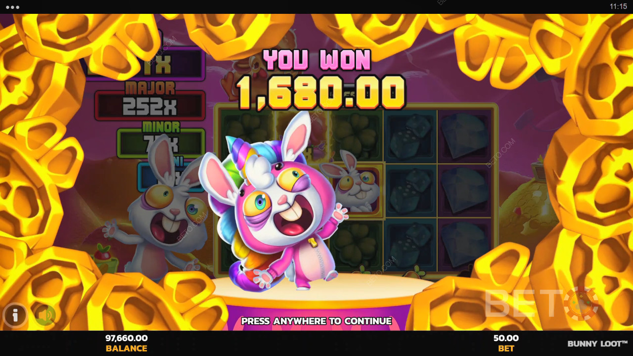 Voita 5,000x panoksesi Bunny Loot -nettikolikkopelissä!