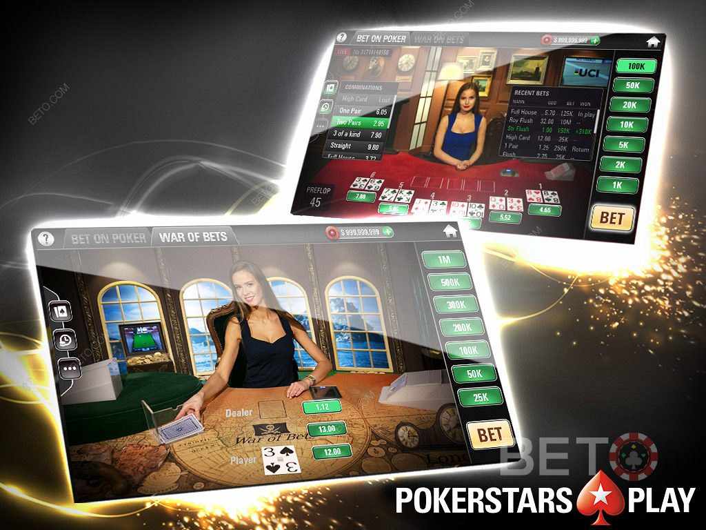 Design ja käyttäjäystävällinen PokerStars-kasino