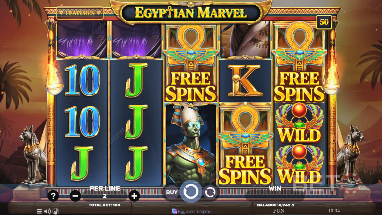 Egyptian Marvel arvostelu by BETO Slots