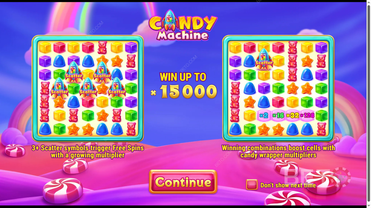 Bonusominaisuudet selitetty Candy Machine Barbara Bangin toimesta