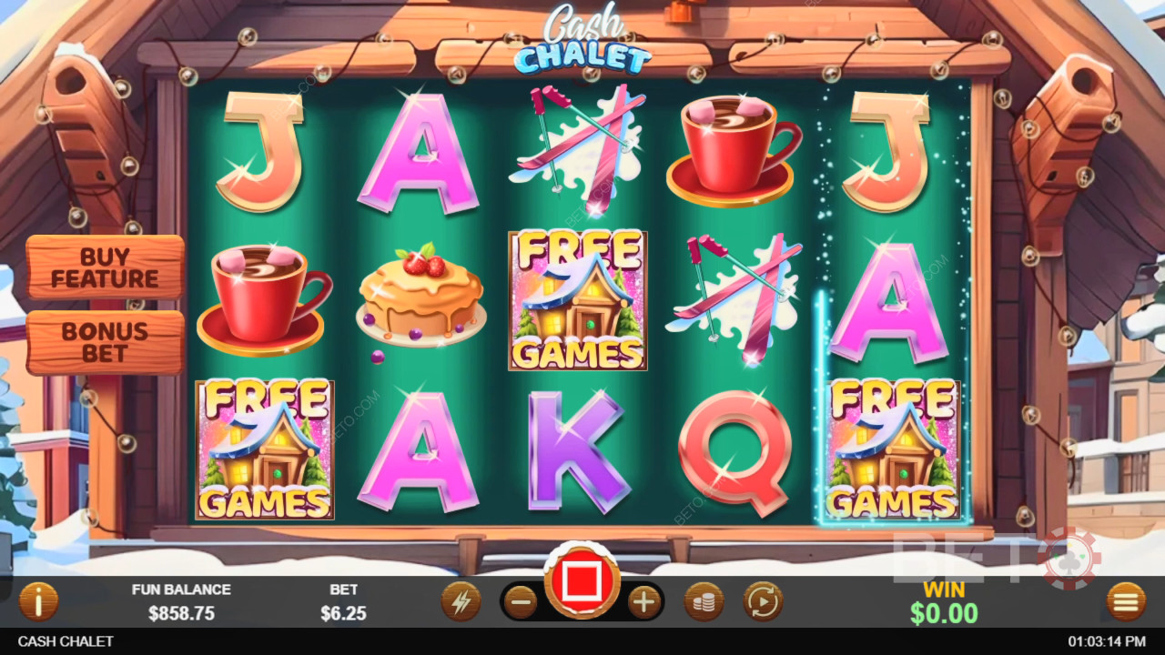 Cash Chalet arvostelu by BETO Slots