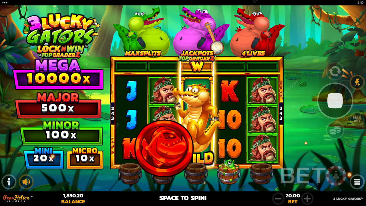3 Lucky Gators arvostelu BETO Slotsilta