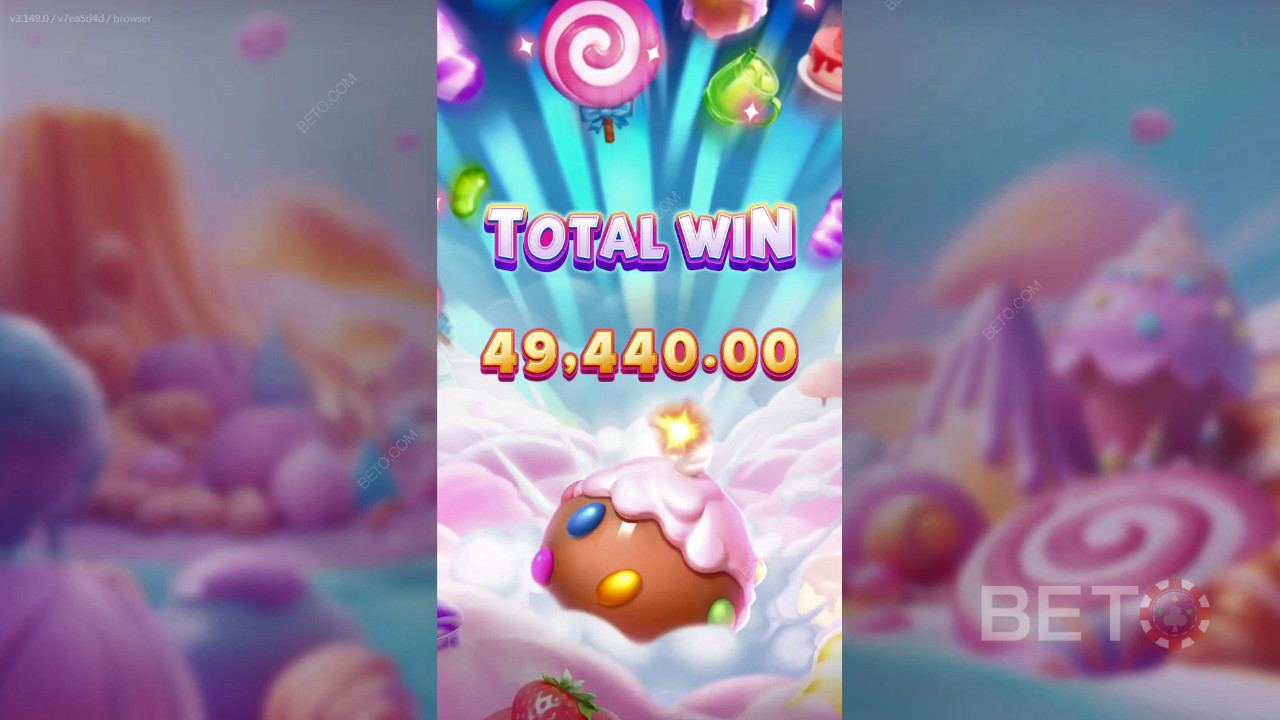 Voita 25,000x panoksesi Pop Pop Candy 1000 -kolikkopelissä verkossa!