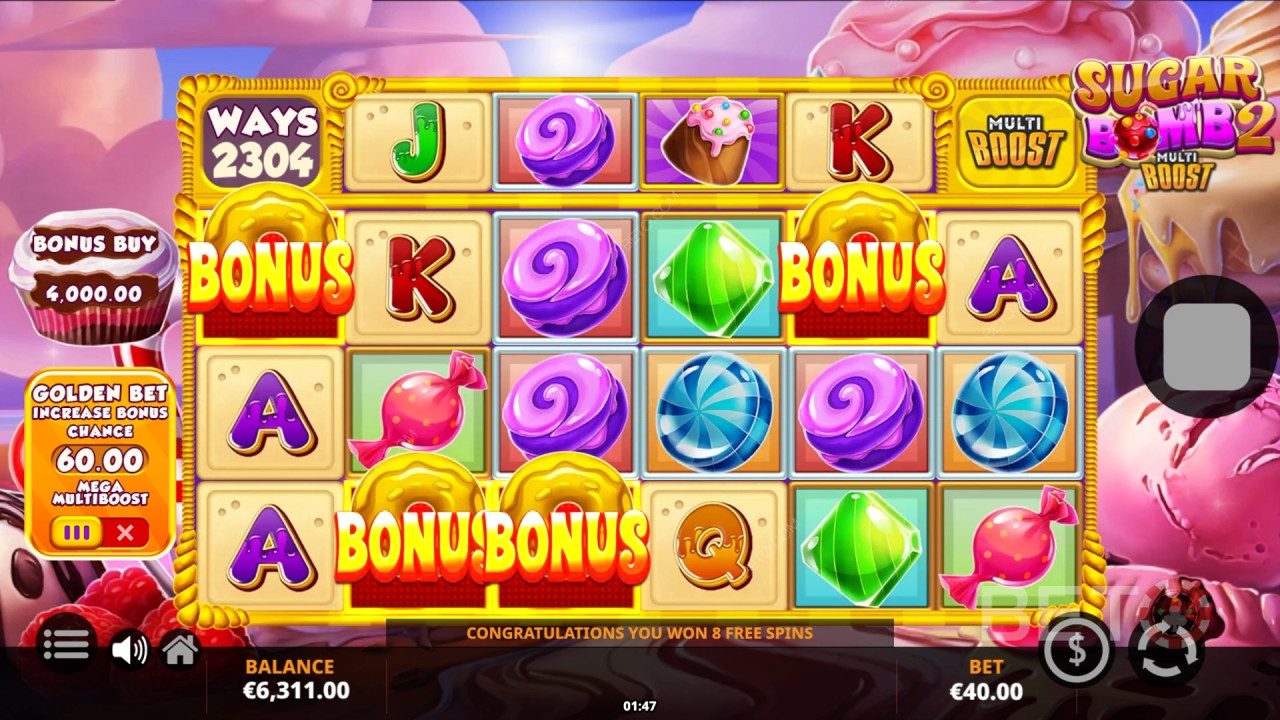 Sugar Bomb 2 MultiBoost Review by BETO Slots