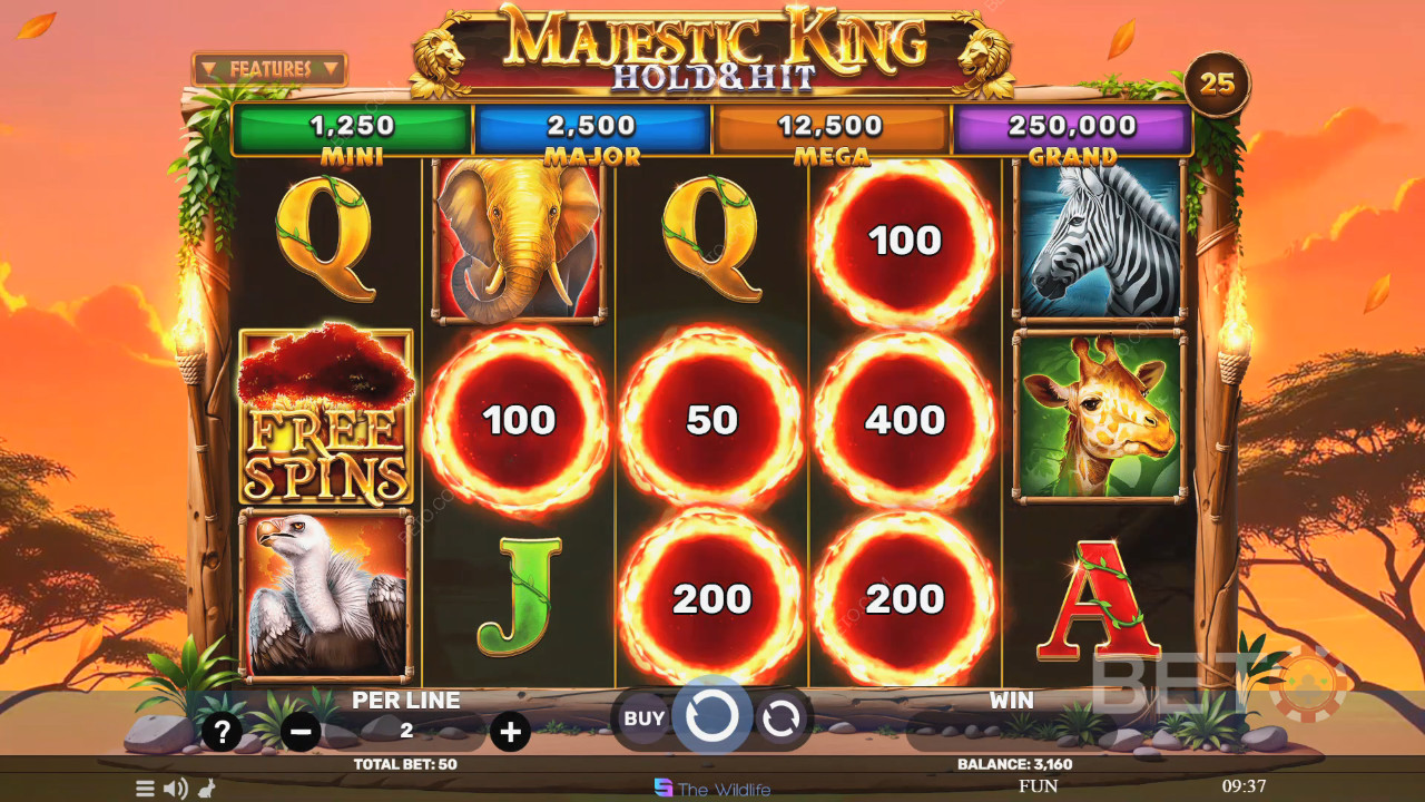 Majestic King - Hold & Hit Pelaa Ilmaiseksi