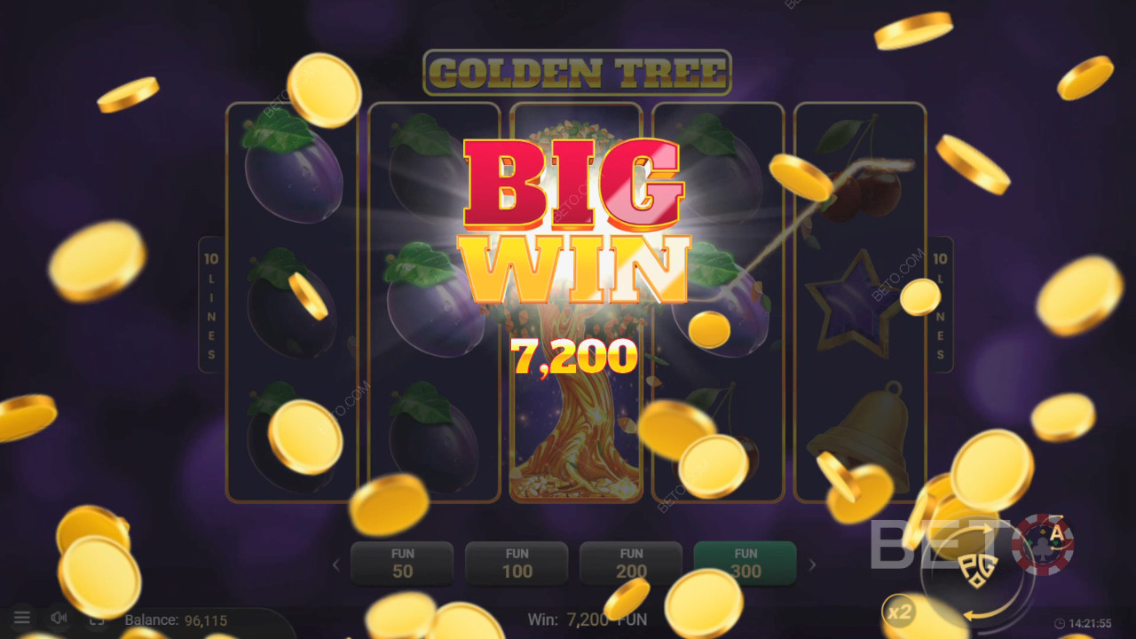 Voita 5000x panoksesi Golden Tree -videokolikkopelissä!