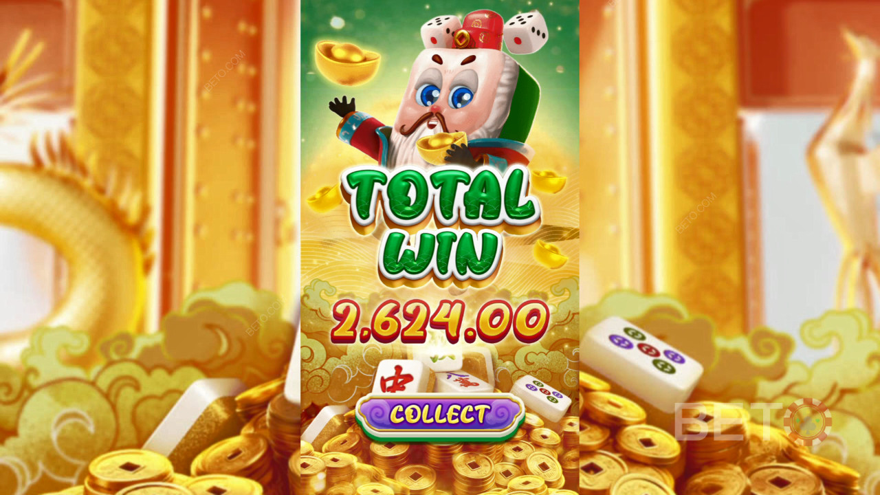 Voita 8,000x panoksesi Mahjong Riches -kolikkopelissä!