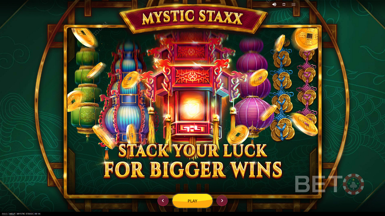 Nauti Expanding Stacks -pelistä ja voita jopa 2 000-kertainen panoksesi Mystic Staxx -pelissä.