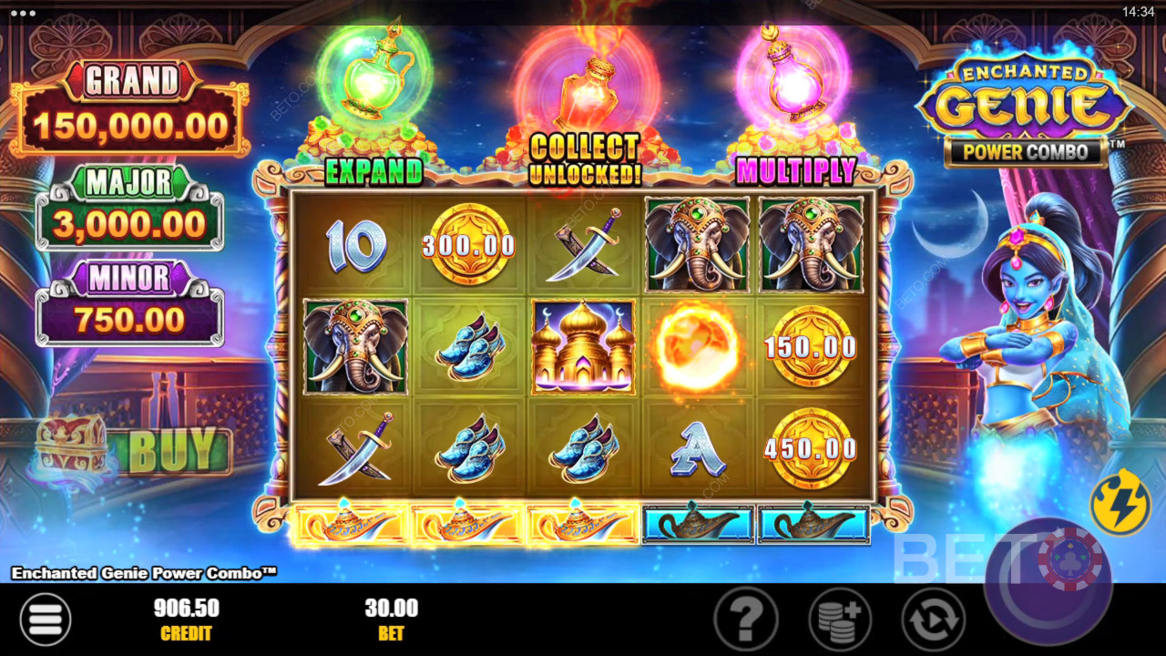 Enchanted Genie Power Combo arvostelu BETO Slotsilta