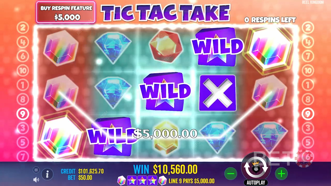 Pelaa jännittävä Tic Tac Take -kierros ja voita jännittäviä palkintoja uudessa Pragmatic-tittelissä.