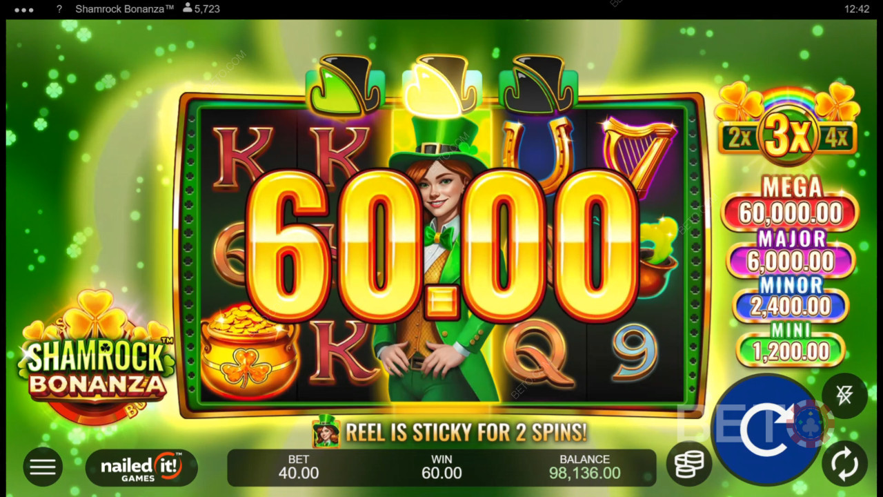 Voita 5,340x panoksesi Shamrock Bonanza -kolikkopelissä!