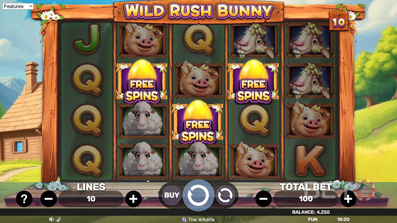 Wild Rush Bunny arvostelu by BETO Slots