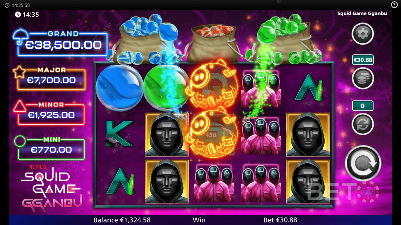 Squid Game Gganbu arvostelu BETO Slotsilta