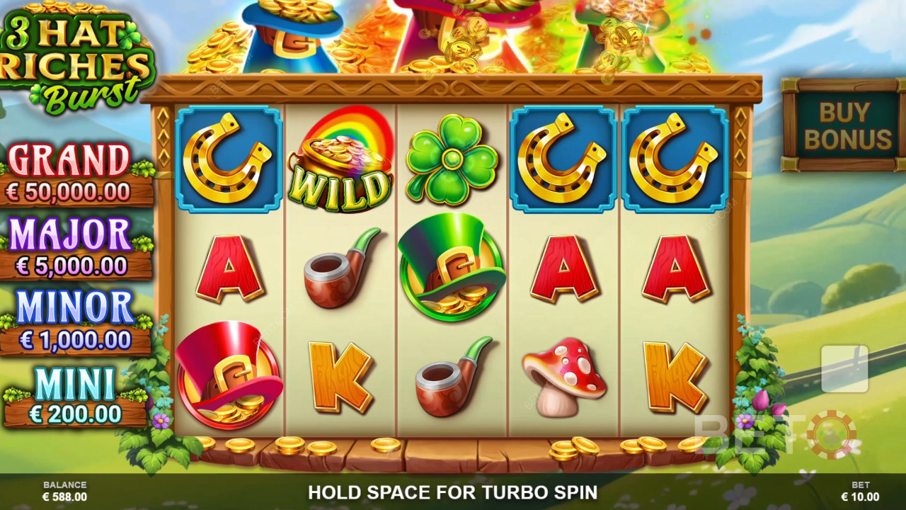 3 Hat Riches Burst arvostelu BETO Slotsilta