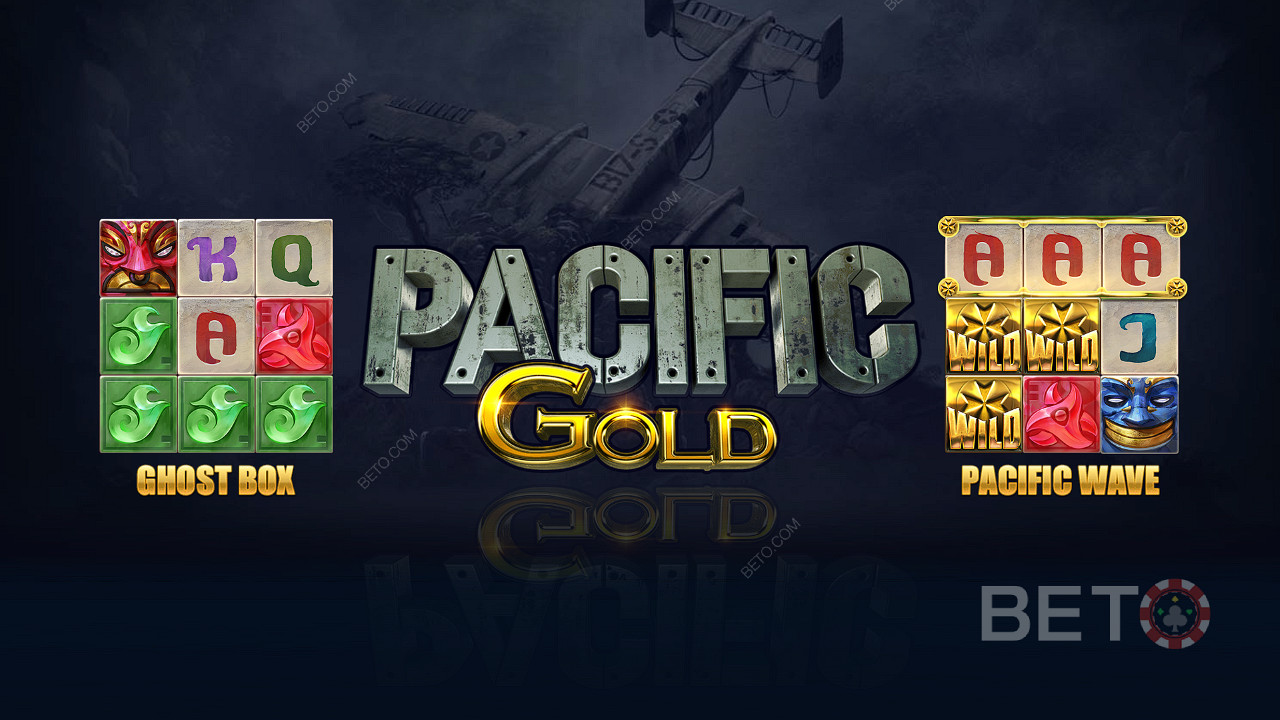 Nautiainutlaatuisista ominaisuuksista, kuten Ghost Box ja Pacific Wave Pacific Gold -kolikkopelissä.