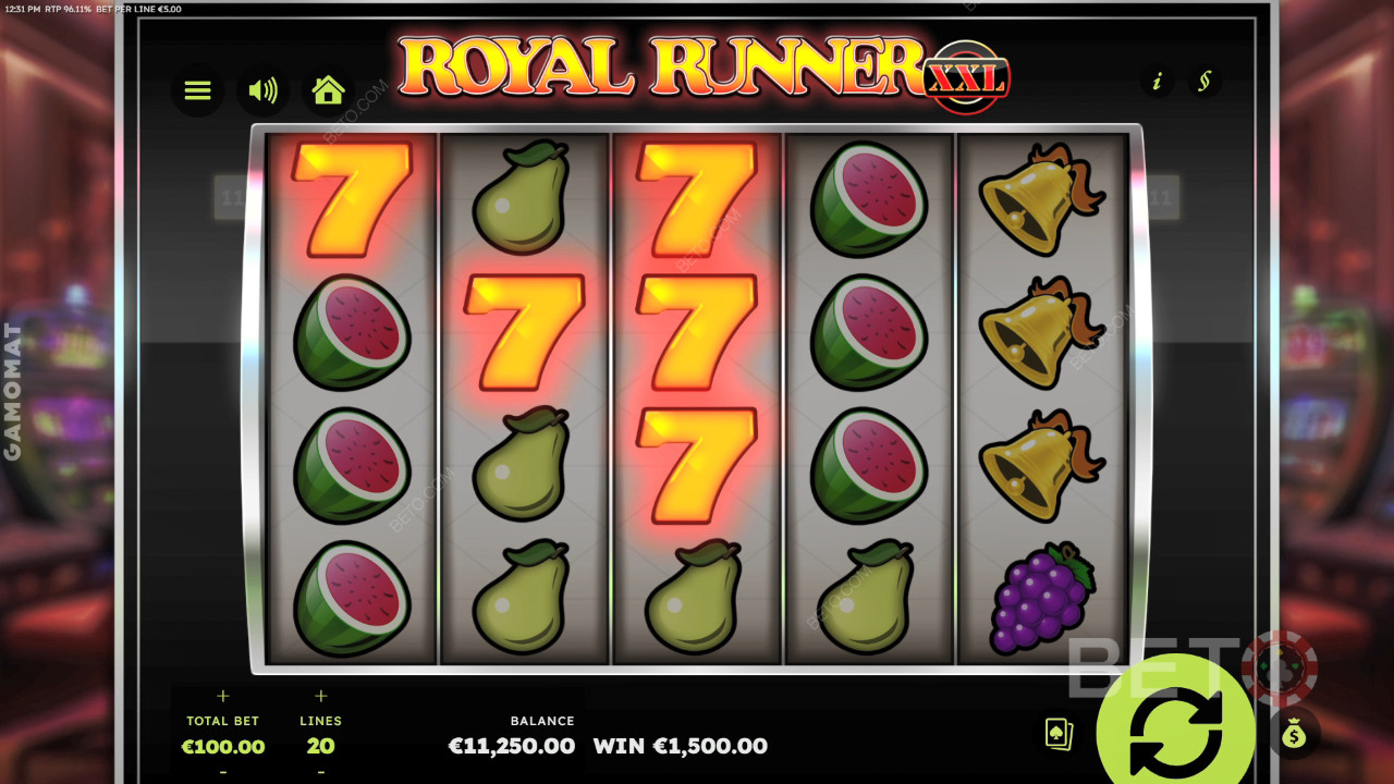 Royal Runner XXL arvostelu by BETO Slots