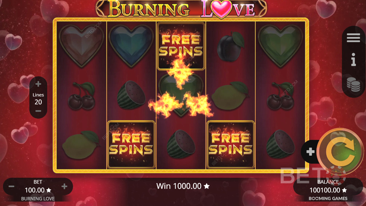 Burning Love arvostelu BETO Slotsilta