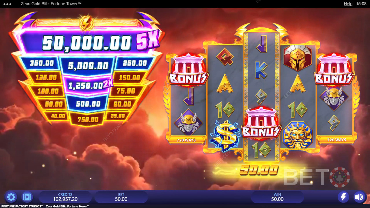 Zeus Gold Blitz Fortune Tower Pelaa Ilmaiseksi
