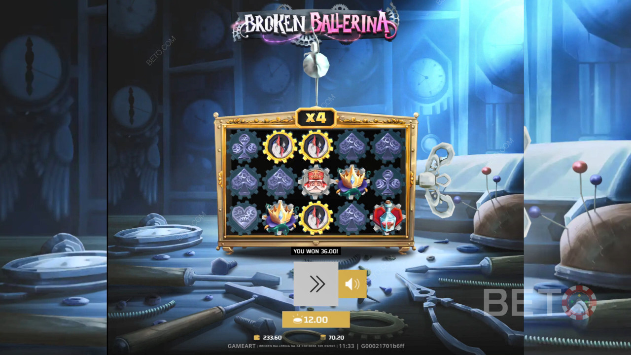 Broken Ballerina arvostelu by BETO Slots