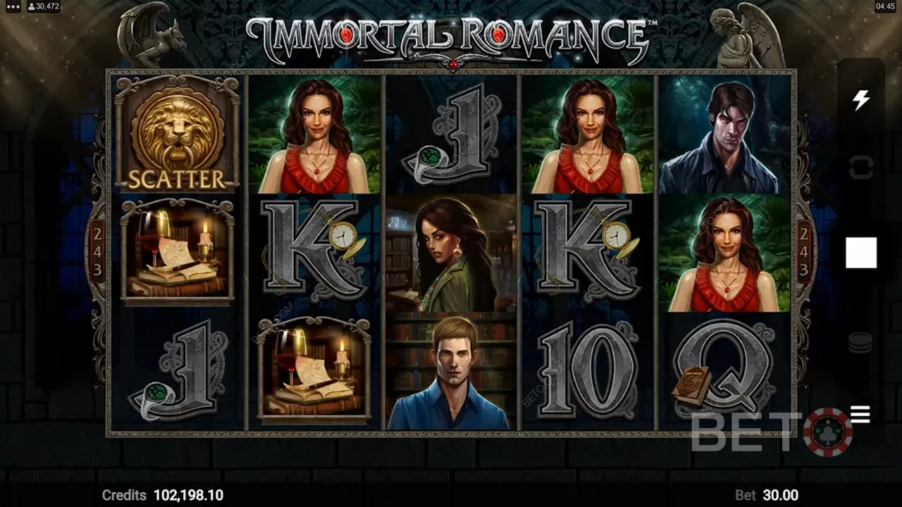Immortal Romance -videokolikkopelin pelattavuus