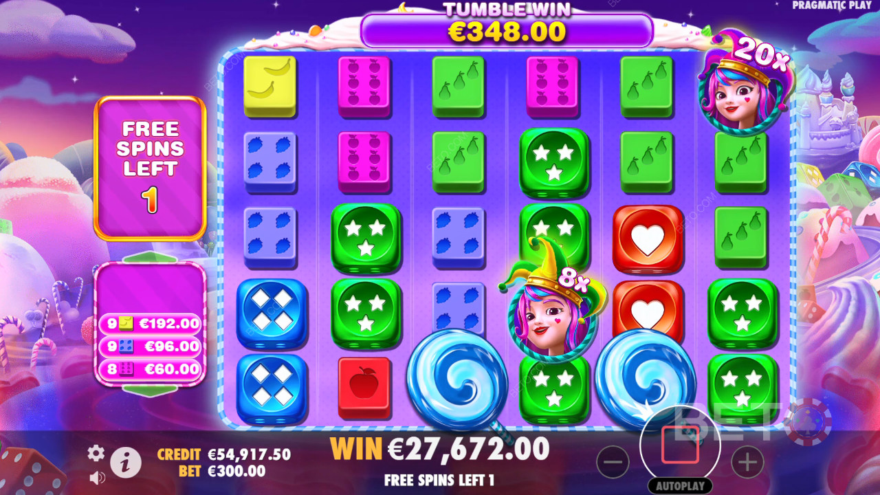 Bonusominaisuudet selitetään osoitteessa Sweet Bonanza 1000 Dice by Pragmatic Play