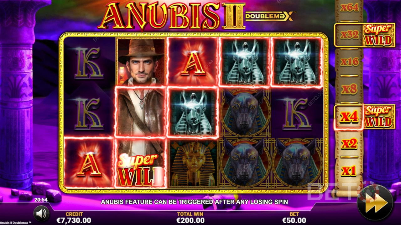Anubis 2 DoubleMax arvostelu by BETO Slots