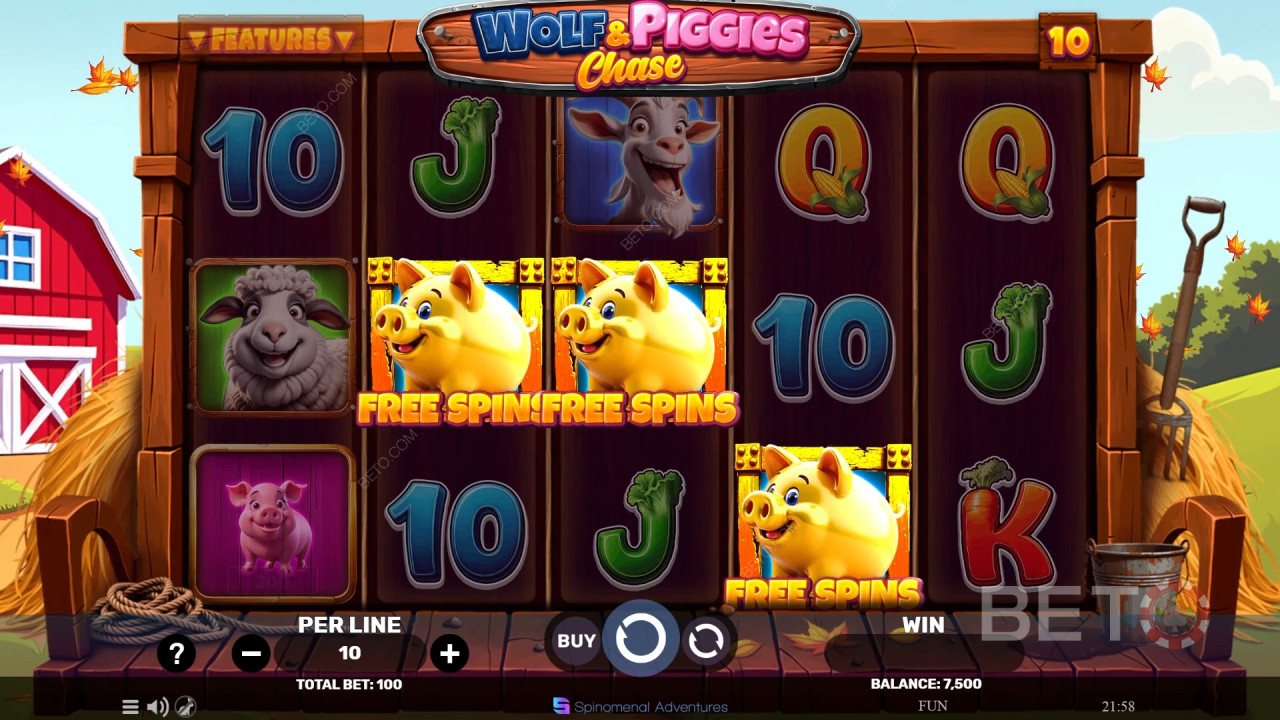 Wolf & Piggies Chase Pelaa Ilmaiseksi