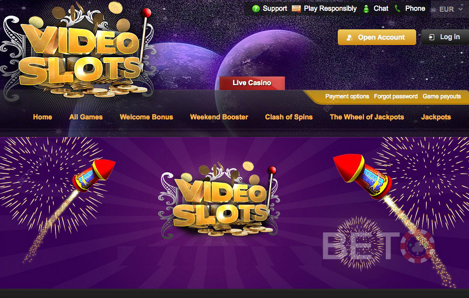 VideoSlots suuri online-kasino valtavia mahdollisuuksia