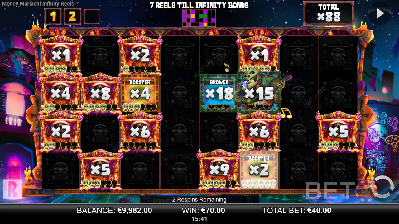 Bonusominaisuudet selitetty Money Mariachi Fiesta Infinity Reels by Money Mariachi Fiesta Infinity Reels by Reel Play
