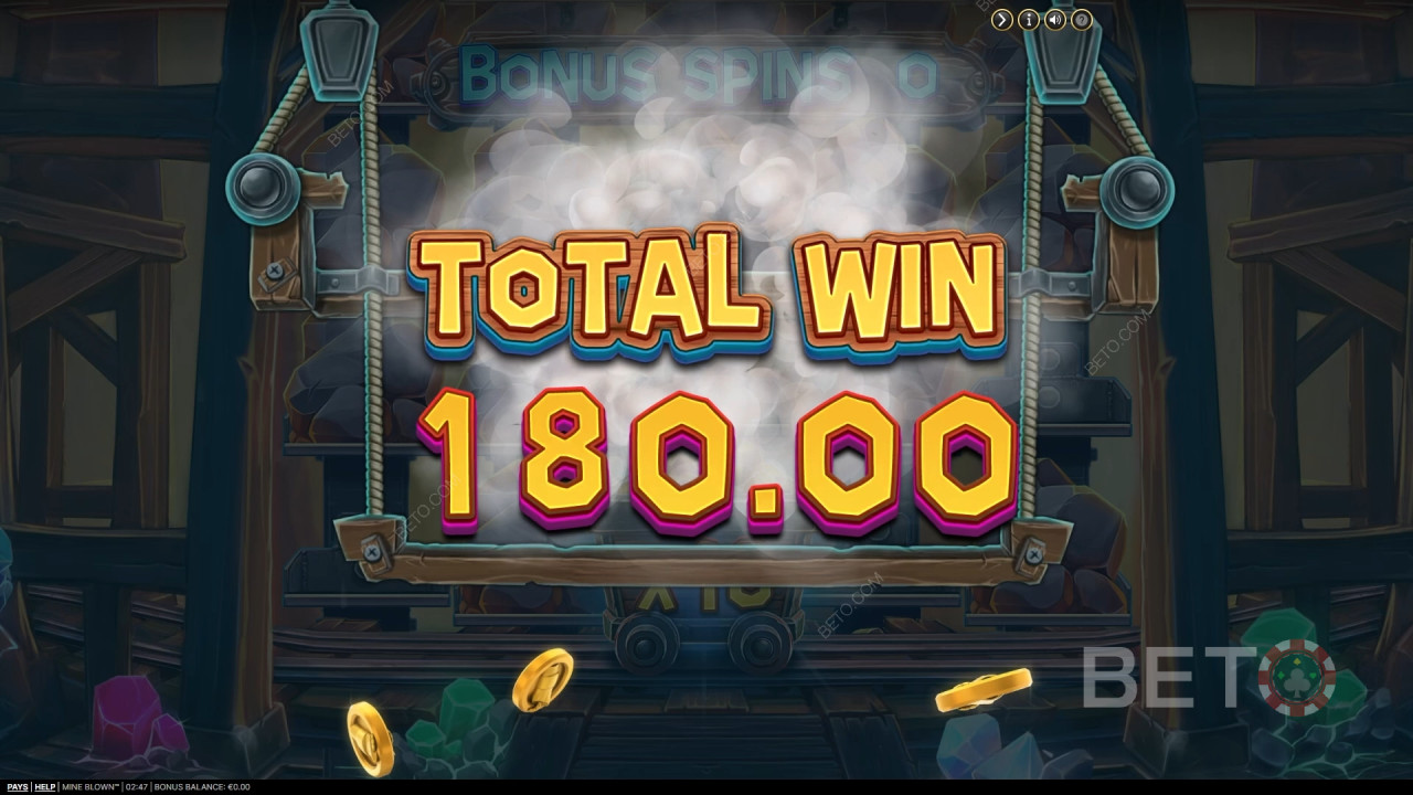 Voita 2,484x panoksesi Mine Blown kolikkopelissä verkossa!