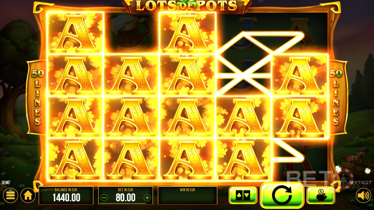 Kuinka pelata SYNOT Gamesin Lots of Pots -peliä?