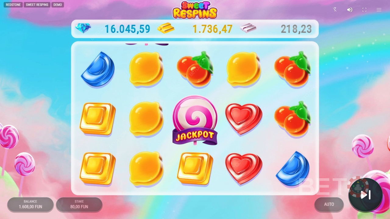 Kuinka pelata Redstonen Sweet Respins -pelejä?