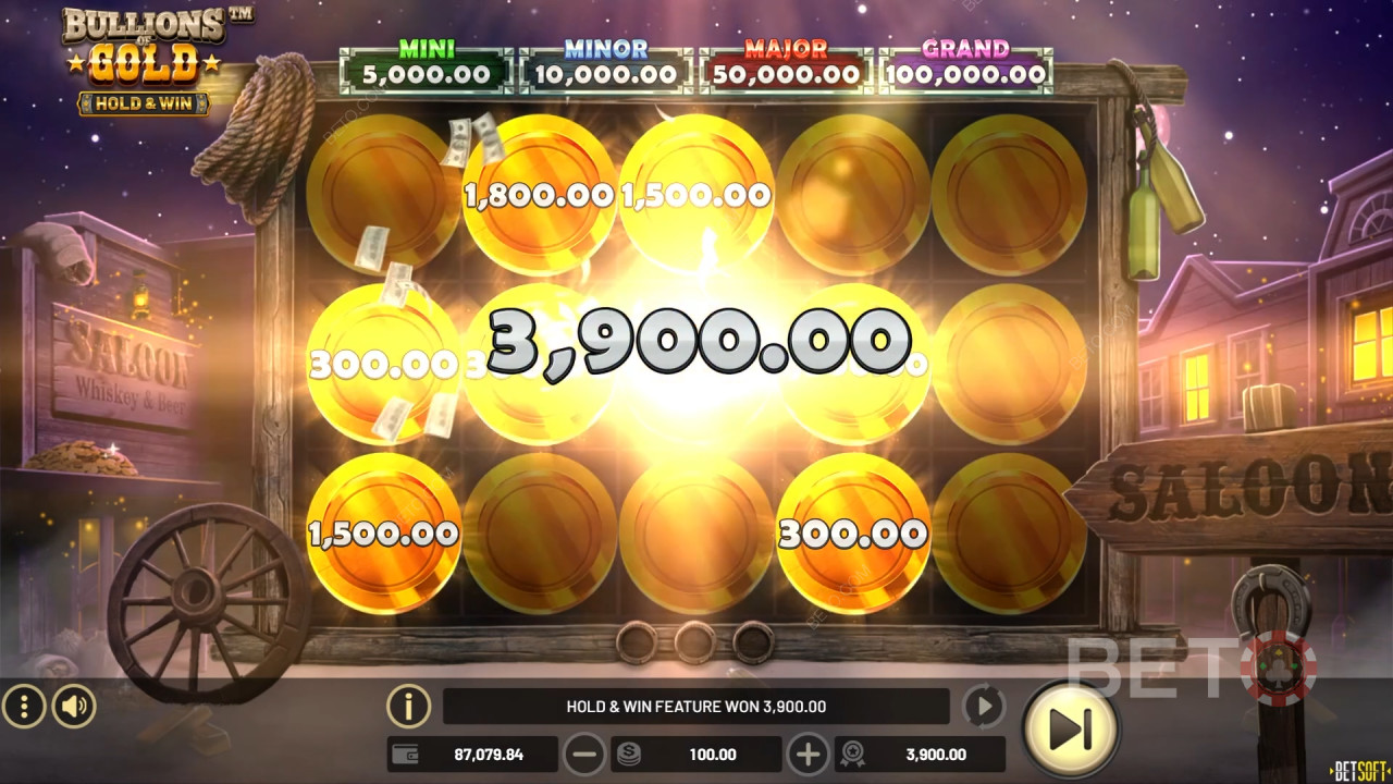 Voita 5000x panoksesi Bullions of Gold -nettikolikkopelissä!