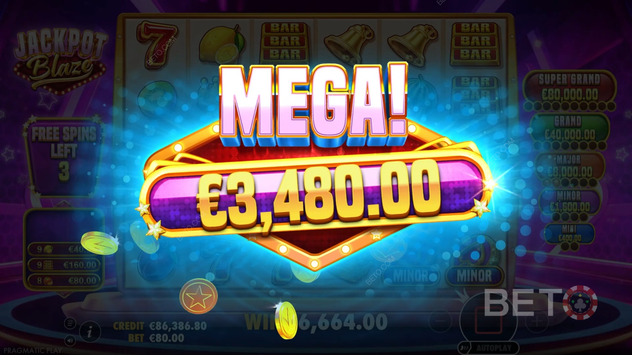 Bonusominaisuudet selitetty Jackpot Blaze by Pragmatic Play