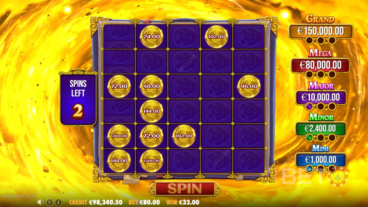 Bonusominaisuudet selitetty Spellmaster by Pragmatic Play